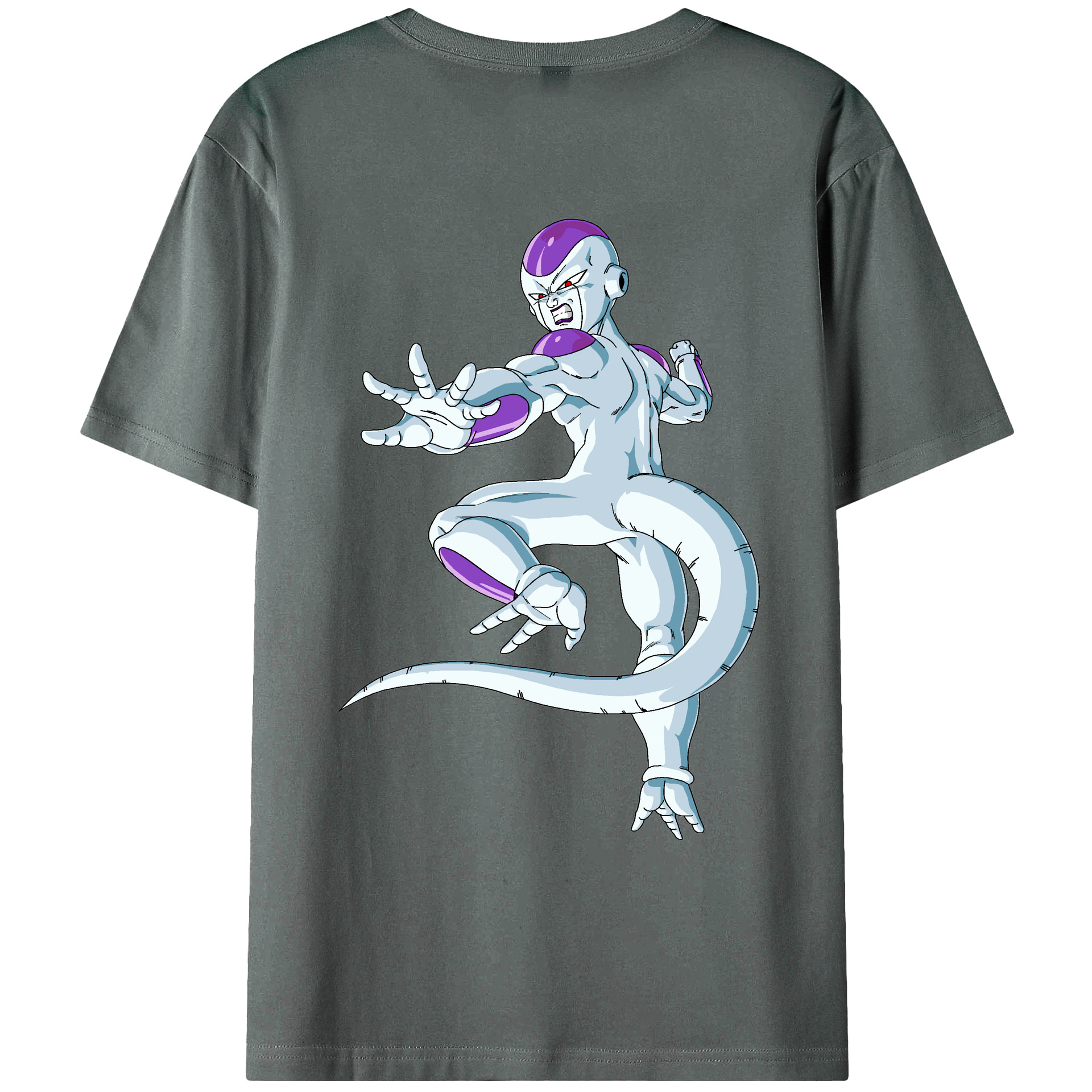 （画像用） ドラゴンボール フリーザ DRAGON BALL Frieza 綿100％ メンズ半袖Tシャツ（バックプリント） 通気性